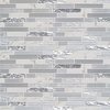 Msi Whistler Ice Interlocking SAMPLE Glass Mesh-Mounted Mosaic Tile ZOR-MD-0156-SAM